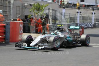 World © Octane Photographic Ltd. Mercedes AMG Petronas W07 Hybrid – Nico Rosberg. Saturday 28th May 2016, F1 Monaco GP Qualifying, Monaco, Monte Carlo. Digital Ref :