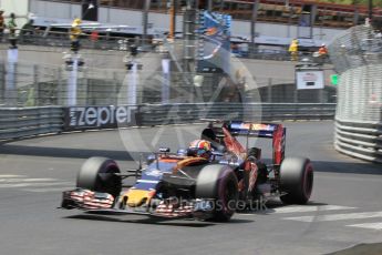 World © Octane Photographic Ltd. Scuderia Toro Rosso STR11 – Daniil Kvyat. Saturday 28th May 2016, F1 Monaco GP Qualifying, Monaco, Monte Carlo. Digital Ref :