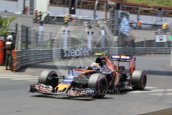 World © Octane Photographic Ltd. Scuderia Toro Rosso STR11 – Carlos Sainz. Saturday 28th May 2016, F1 Monaco GP Qualifying, Monaco, Monte Carlo. Digital Ref :