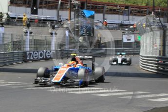 World © Octane Photographic Ltd. Manor Racing MRT05 – Rio Haryanto. Saturday 28th May 2016, F1 Monaco GP Qualifying, Monaco, Monte Carlo. Digital Ref :