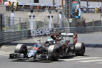 World © Octane Photographic Ltd. McLaren Honda MP4-31 – Fernando Alonso. Saturday 28th May 2016, F1 Monaco GP Qualifying, Monaco, Monte Carlo. Digital Ref :