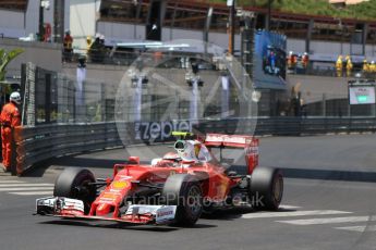 World © Octane Photographic Ltd. Scuderia Ferrari SF16-H – Kimi Raikkonen. Saturday 28th May 2016, F1 Monaco GP Qualifying, Monaco, Monte Carlo. Digital Ref :
