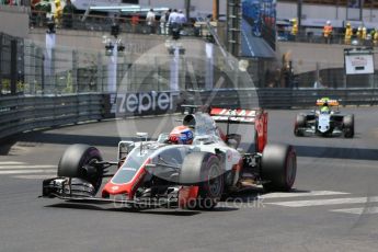 World © Octane Photographic Ltd. Haas F1 Team VF-16 – Romain Grosjean. Saturday 28th May 2016, F1 Monaco GP Qualifying, Monaco, Monte Carlo. Digital Ref :