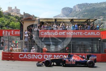 World © Octane Photographic Ltd. Scuderia Toro Rosso STR11 – Carlos Sainz. Saturday 28th May 2016, F1 Monaco GP Qualifying, Monaco, Monte Carlo. Digital Ref : 1569CB7D2269