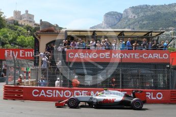 World © Octane Photographic Ltd. Haas F1 Team VF-16 - Esteban Gutierrez. Saturday 28th May 2016, F1 Monaco GP Qualifying, Monaco, Monte Carlo. Digital Ref : 1569CB7D2271