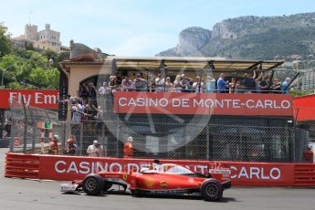 World © Octane Photographic Ltd. Scuderia Ferrari SF16-H – Sebastian Vettel. Saturday 28th May 2016, F1 Monaco GP Qualifying, Monaco, Monte Carlo. Digital Ref : 1569CB7D2301