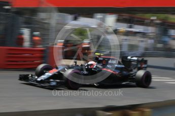 World © Octane Photographic Ltd. McLaren Honda MP4-31 – Jenson Button. Saturday 28th May 2016, F1 Monaco GP Qualifying, Monaco, Monte Carlo. Digital Ref : 1569CB7D2319