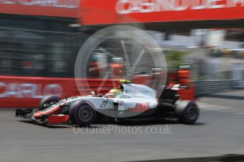 World © Octane Photographic Ltd. Haas F1 Team VF-16 - Esteban Gutierrez. Saturday 28th May 2016, F1 Monaco GP Qualifying, Monaco, Monte Carlo. Digital Ref : 1569CB7D2349