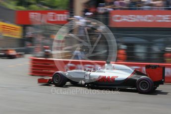 World © Octane Photographic Ltd. Haas F1 Team VF-16 – Romain Grosjean. Saturday 28th May 2016, F1 Monaco GP Qualifying, Monaco, Monte Carlo. Digital Ref : 1569CB7D2354
