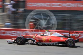 World © Octane Photographic Ltd. Scuderia Ferrari SF16-H – Kimi Raikkonen. Saturday 28th May 2016, F1 Monaco GP Qualifying, Monaco, Monte Carlo. Digital Ref :