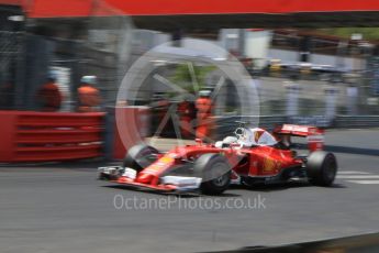 World © Octane Photographic Ltd. Scuderia Ferrari SF16-H – Sebastian Vettel. Saturday 28th May 2016, F1 Monaco GP Qualifying, Monaco, Monte Carlo. Digital Ref :
