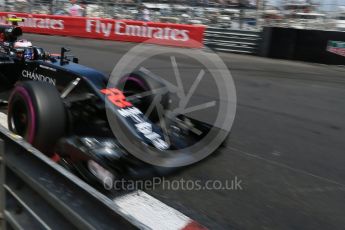 World © Octane Photographic Ltd. McLaren Honda MP4-31 – Jenson Button. Saturday 28th May 2016, F1 Monaco GP Qualifying, Monaco, Monte Carlo. Digital Ref :