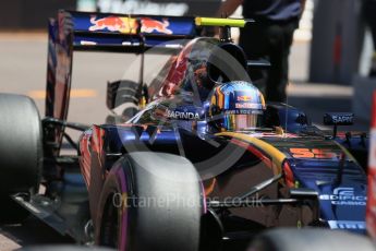 World © Octane Photographic Ltd. Scuderia Toro Rosso STR11 – Carlos Sainz. Saturday 28th May 2016, F1 Monaco GP Qualifying, Monaco, Monte Carlo. Digital Ref :