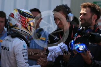 World © Octane Photographic Ltd. Mercedes AMG Petronas W07 Hybrid – Lewis Hamilton. Saturday 28th May 2016, F1 Monaco GP Qualifying, Monaco, Monte Carlo. Digital Ref :