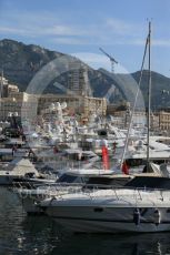World © Octane Photographic Ltd. Monaco boats. Saturday 28th May 2016, F1 Monaco GP - Paddock, Monaco, Monte Carlo. Digital Ref : 1571LB1D8877