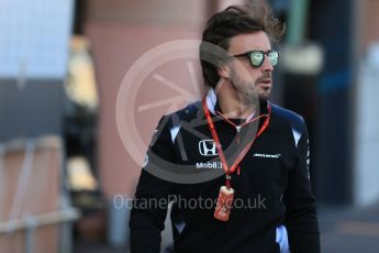 World © Octane Photographic Ltd. McLaren Honda – Fernando Alonso. Saturday 28th May 2016, F1 Monaco GP - Paddock, Monaco, Monte Carlo. Digital Ref : 1571LB1D8889