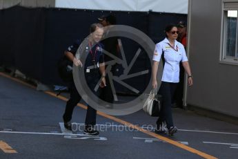World © Octane Photographic Ltd. Sauber F1 Team - Monisha Kaltenborn. Saturday 28th May 2016, F1 Monaco GP - Paddock, Monaco, Monte Carlo. Digital Ref : 1571LB1D8905