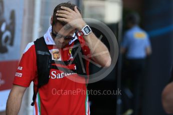 World © Octane Photographic Ltd. Scuderia Ferrari – Sebastian Vettel. Saturday 28th May 2016, F1 Monaco GP - Paddock, Monaco, Monte Carlo. Digital Ref : 1571LB1D8969