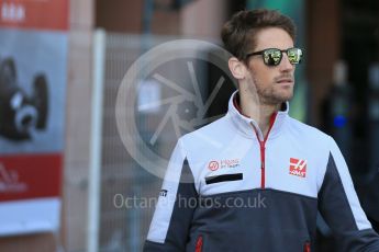World © Octane Photographic Ltd. Haas F1 Team – Romain Grosjean. Saturday 28th May 2016, F1 Monaco GP - Paddock, Monaco, Monte Carlo. Digital Ref : 1571LB1D8977