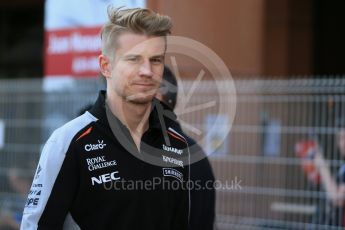 World © Octane Photographic Ltd. Sahara Force India - Nico Hulkenberg. Saturday 28th May 2016, F1 Monaco GP - Paddock, Monaco, Monte Carlo. Digital Ref : 1571LB1D8985