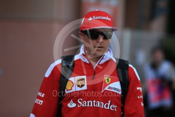 World © Octane Photographic Ltd. Scuderia Ferrari – Kimi Raikkonen. Saturday 28th May 2016, F1 Monaco GP - Paddock, Monaco, Monte Carlo. Digital Ref : 1571LB1D8999