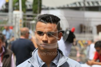 World © Octane Photographic Ltd. Manor Racing MRT05 - Pascal Wehrlein. Wednesday 25th May 2016, F1 Monaco GP Paddock, Monaco, Monte Carlo. Digital Ref :1559CB7D0029