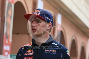 World © Octane Photographic Ltd. Red Bull Racing RB12 – Max Verstappen. Wednesday 25th May 2016, F1 Monaco GP Paddock, Monaco, Monte Carlo. Digital Ref :1559CB7D0038