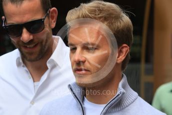 World © Octane Photographic Ltd. Mercedes AMG Petronas W07 Hybrid – Nico Rosberg. Wednesday 25th May 2016, F1 Monaco GP Paddock, Monaco, Monte Carlo. Digital Ref :1559CB7D0191