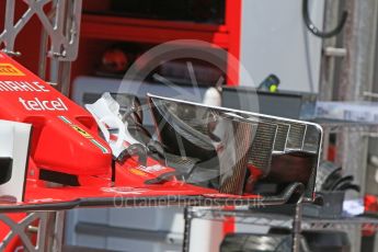 World © Octane Photographic Ltd. Scuderia Ferrari SF16-H – front wing. Wednesday 25th May 2016, F1 Monaco GP Paddock, Monaco, Monte Carlo. Digital Ref :1559CB7D9815