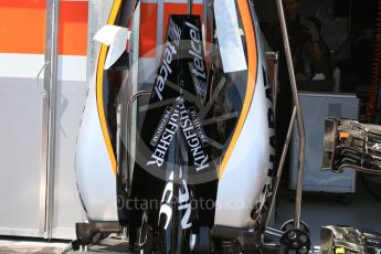 World © Octane Photographic Ltd. Sahara Force India VJM09 - side pods. Wednesday 25th May 2016, F1 Monaco GP Paddock, Monaco, Monte Carlo. Digital Ref :1559CB7D9858