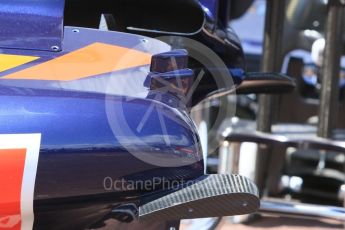 World © Octane Photographic Ltd. Scuderia Toro Rosso STR11 – crash structure. Wednesday 25th May 2016, F1 Monaco GP Paddock, Monaco, Monte Carlo.. Digital Ref :1559CB7D9893