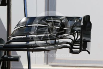 World © Octane Photographic Ltd. McLaren Honda MP4-31 – front wing. Wednesday 25th May 2016, F1 Monaco GP Paddock, Monaco, Monte Carlo. Digital Ref :1559CB7D9922