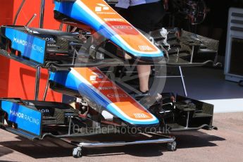 World © Octane Photographic Ltd. Manor Racing MRT05 - noses. Wednesday 25th May 2016, F1 Monaco GP Paddock, Monaco, Monte Carlo. Digital Ref :1559CB7D9930