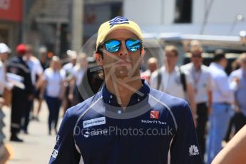 World © Octane Photographic Ltd. Sauber F1 Team C35 – Felipe Nasr. Wednesday 25th May 2016, F1 Monaco GP Paddock, Monaco, Monte Carlo. Digital Ref :1559CB7D9944