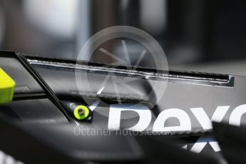 World © Octane Photographic Ltd. Williams Martini Racing, Williams Mercedes FW38 – front wing detail. Wednesday 25th May 2016, F1 Monaco GP Paddock, Monaco, Monte Carlo. Digital Ref :1559LB1D4178