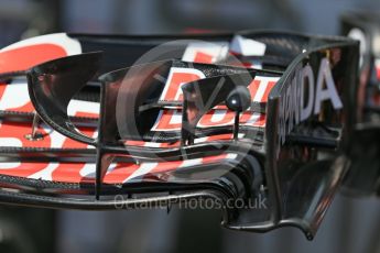 World © Octane Photographic Ltd. Scuderia Toro Rosso STR11 – front wing. Wednesday 25th May 2016, F1 Monaco GP Paddock, Monaco, Monte Carlo. Digital Ref :1559LB1D4303