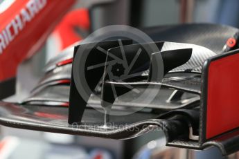 World © Octane Photographic Ltd. Haas F1 Team VF-16 front wing. Wednesday 25th May 2016, F1 Monaco GP Paddock, Monaco, Monte Carlo. Digital Ref :1559LB1D4380