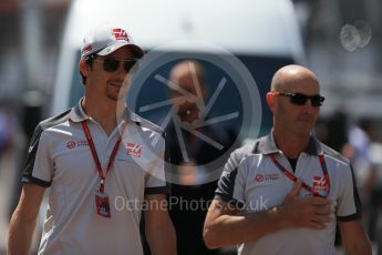 World © Octane Photographic Ltd. Haas F1 Team VF-16 - Esteban Gutierrez. Wednesday 25th May 2016, F1 Monaco GP Paddock, Monaco, Monte Carlo. Digital Ref :1559LB1D4386