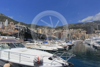 World © Octane Photographic Ltd. Yachts in the harbour. Wednesday 25th May 2016, F1 Monaco GP Paddock, Monaco, Monte Carlo. Digital Ref :1559LB1L6469