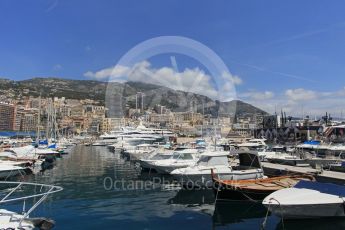 World © Octane Photographic Ltd. Yachts in the harbour. Wednesday 25th May 2016, F1 Monaco GP Paddock, Monaco, Monte Carlo. Digital Ref :1559LB1L6474