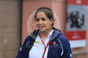 World © Octane Photographic Ltd. Sauber F1 Team Principal – Monisha Kaltenborn. Sunday 29th May 2016, F1 Monaco GP Paddock, Monaco, Monte Carlo. Digital Ref : 1572CB1D8861