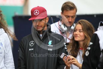 World © Octane Photographic Ltd. Mercedes AMG Petronas W07 Hybrid – Lewis Hamilton. Sunday 29th May 2016, F1 Monaco GP Paddock, Monaco, Monte Carlo. Digital Ref : 1572CB1D8879