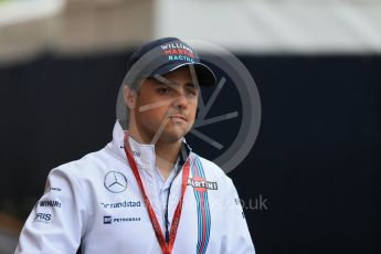 World © Octane Photographic Ltd. Williams Martini Racing, Williams Mercedes FW38 – Felipe Massa. Sunday 29th May 2016, F1 Monaco GP Paddock, Monaco, Monte Carlo. Digital Ref : 1572LB1D0938