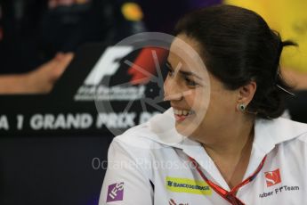 World © Octane Photographic Ltd. F1 Monaco GP FIA Team Personnel Press Conference, Monaco, Monte Carlo, Thursday 26th May 2016. Sauber F1 Team Principal - Monisha Kaltenborn. Digital Ref : 1563LB1D7905