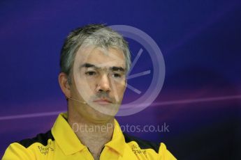 World © Octane Photographic Ltd. F1 Monaco GP FIA Team Personnel Press Conference, Monaco, Monte Carlo, Thursday 26th May 2016. Renault Sport F1 Team Chassis Technical Director – Nick Chester. Digital Ref : 1563LB1D7914