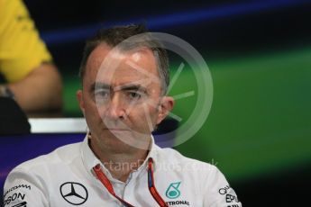 World © Octane Photographic Ltd. F1 Monaco GP FIA Team Personnel Press Conference, Monaco, Monte Carlo, Thursday 26th May 2016. Mercedes AMG Petronas Executive Director (Technical) - Paddy Lowe. Digital Ref : 1563LB1D7948