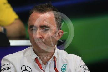 World © Octane Photographic Ltd. F1 Monaco GP FIA Team Personnel Press Conference, Monaco, Monte Carlo, Thursday 26th May 2016. Mercedes AMG Petronas Executive Director (Technical) - Paddy Lowe. Digital Ref : 1563LB1D8047