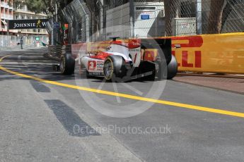 World © Octane Photographic Ltd. ART Grand Prix - GP2/11 – Nobuharu Matsushita leaves the pits. Friday 27th May 2016, GP2 Race 1, Monaco, Monte Carlo. Digital Ref :1566CB1D7704