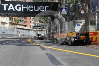 World © Octane Photographic Ltd. DAMS - GP2/11 – Alex Lynn leaves the pits. Friday 27th May 2016, GP2 Race 1, Monaco, Monte Carlo. Digital Ref :1566CB1D7708