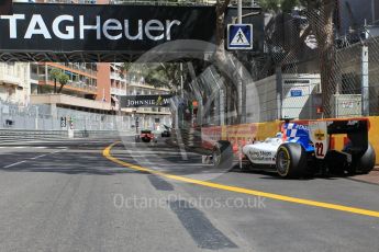 World © Octane Photographic Ltd. MP Motorsport - GP2/11 – Oliver Rowland leaves the pits. Friday 27th May 2016, GP2 Race 1, Monaco, Monte Carlo. Digital Ref :1566CB1D7741